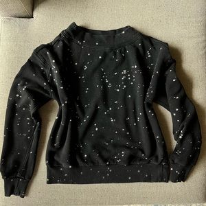Anthropologie Sweatshirt, M/S, Black